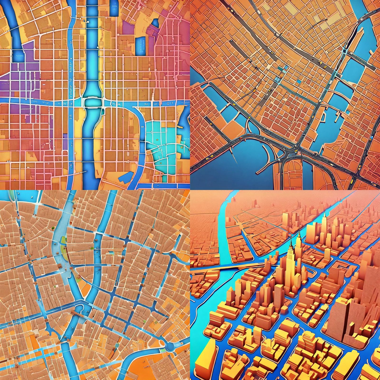 Detailed Map of New York City Streets