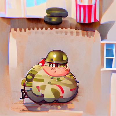 Soldier Portrait Generated From Simple AI Prompt