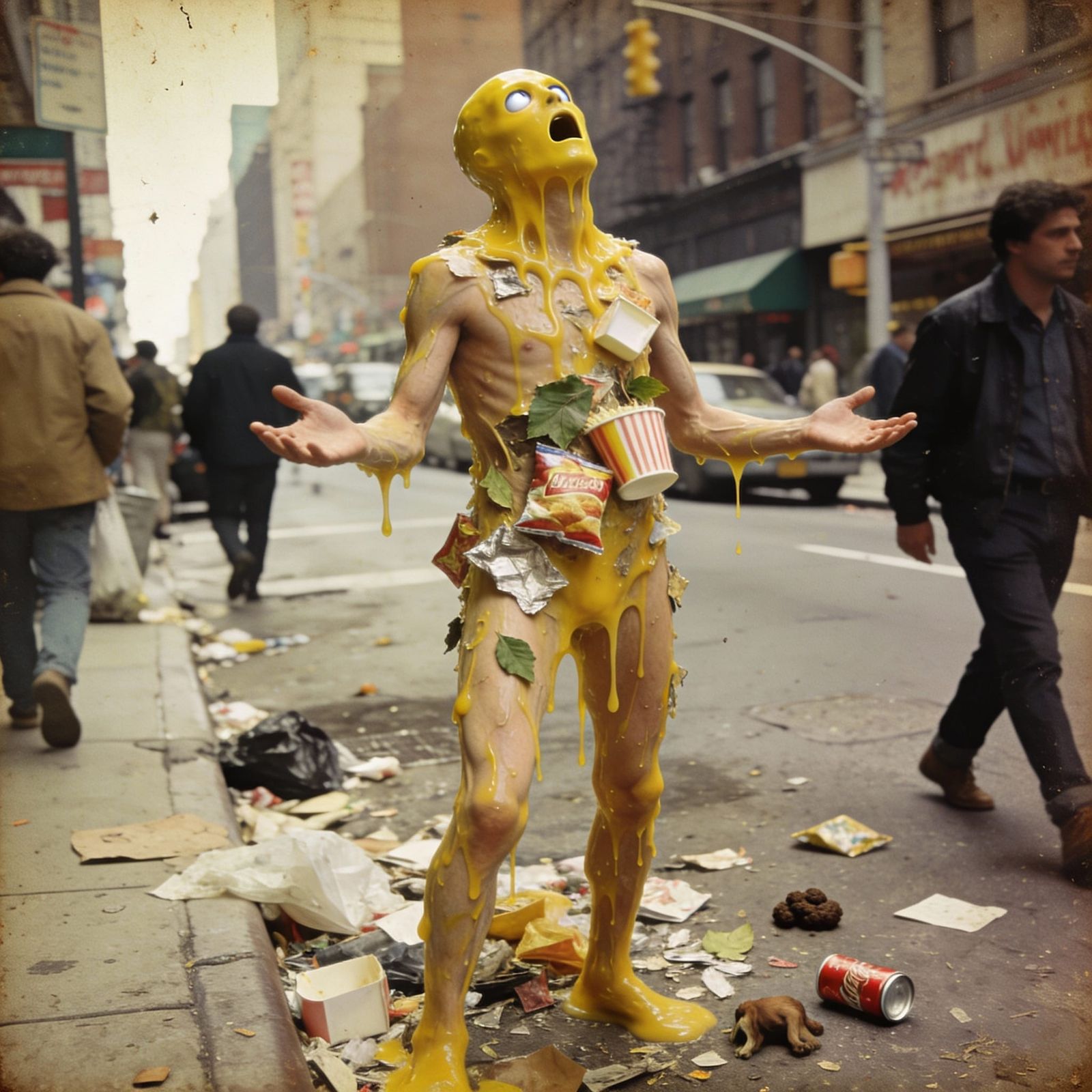 So, Mr. Sticky thought it wise to leave the sewer, for once.