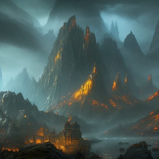 Dark Emperor in Detailed Matte Painting Style