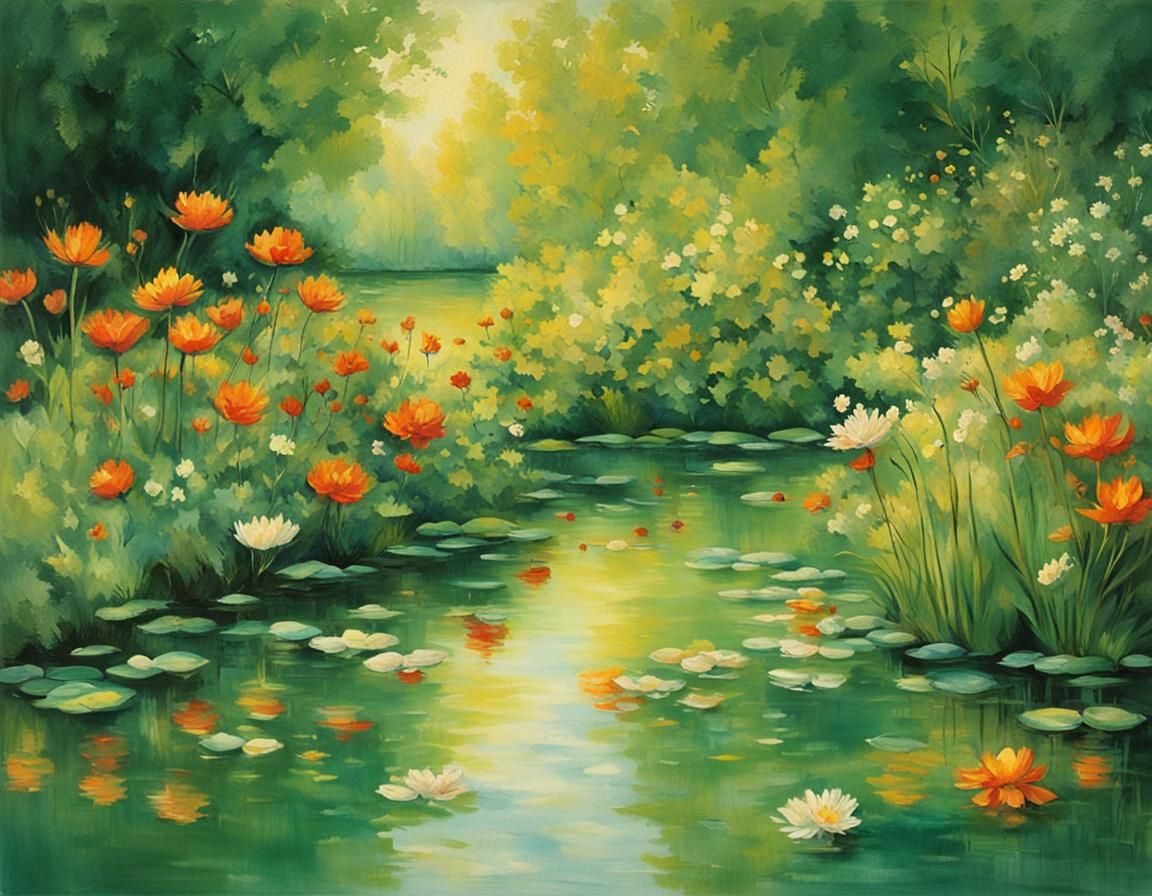 Radiant Summer Garden: A Symphony of Small Wonders