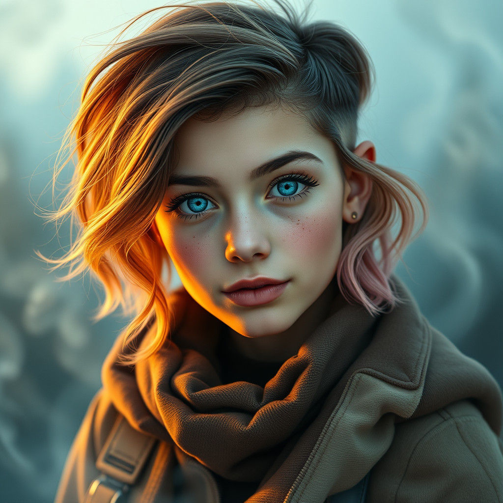 Enchanting Portrait of Kalo in Ethereal Landscape