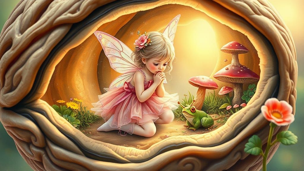 Whimsical Fairy in Miniature Wonderland