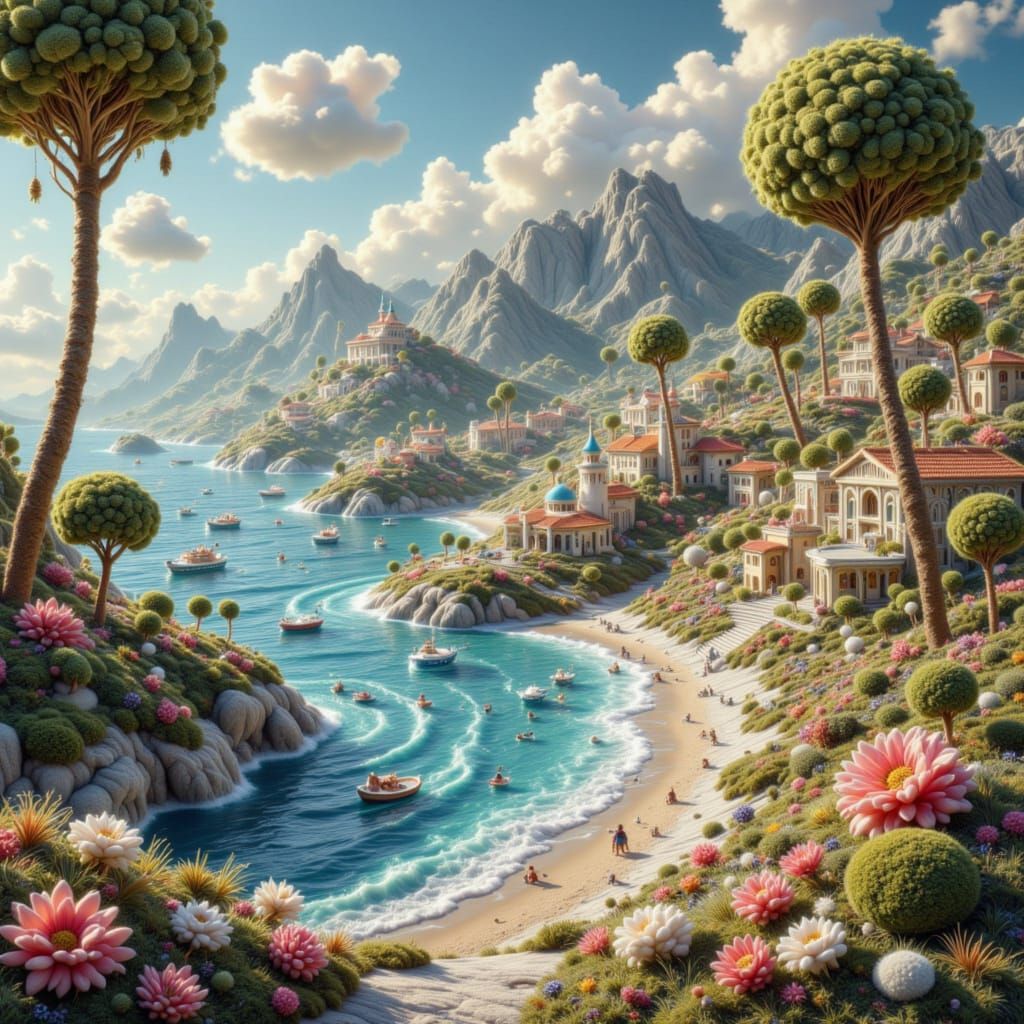 Art Deco French Riviera Travel Poster