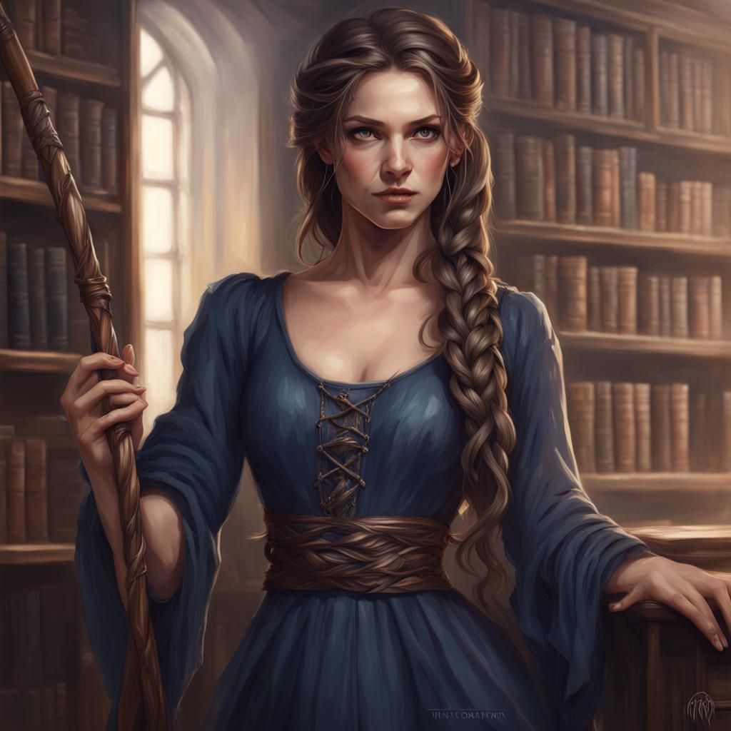 Renaissance Woman Portrait in Hyperdetailed Style