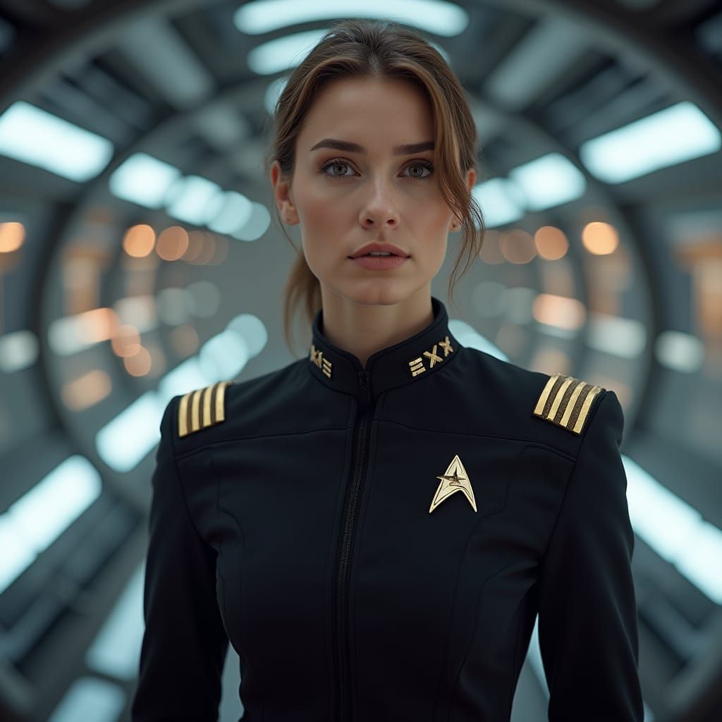 Star Trek Officer Portrait in Sci-Fi Setting