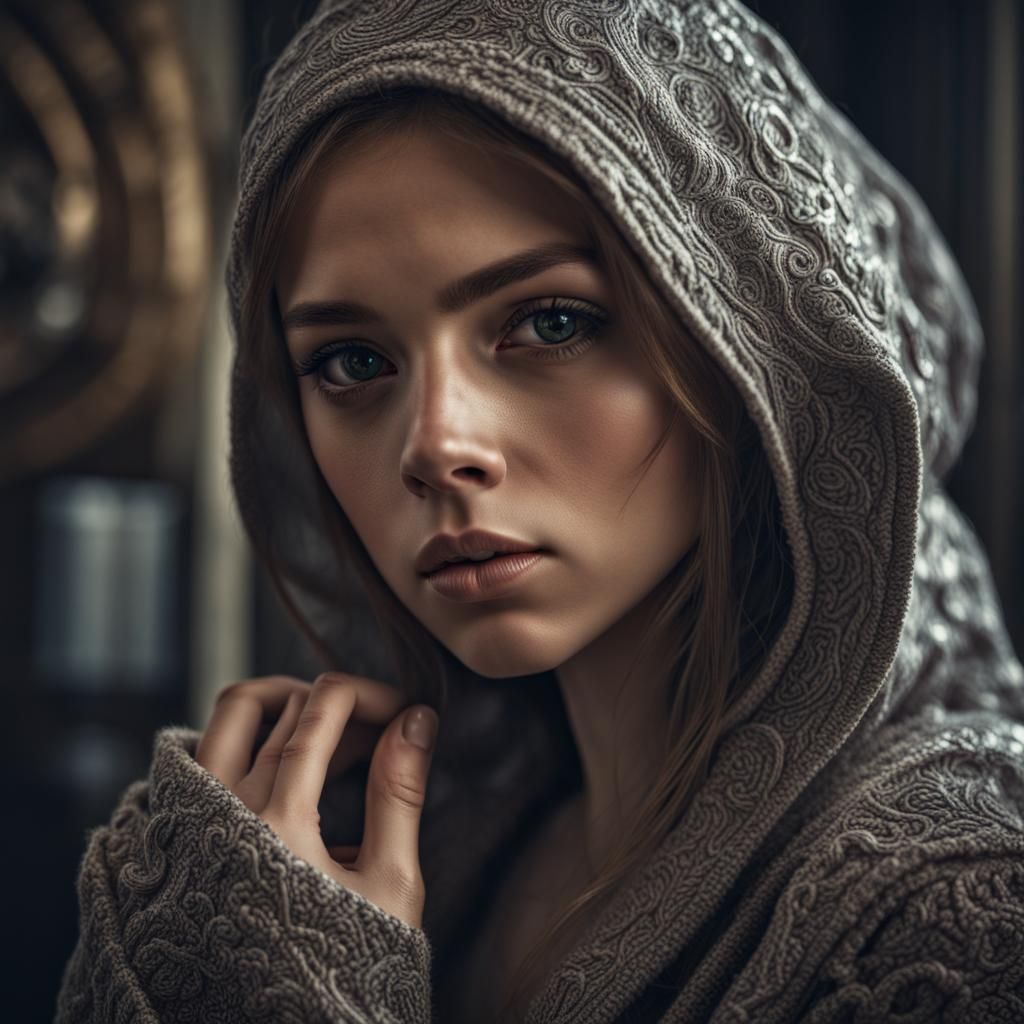 Hyperrealistic Portrait of Sasha in Cinematic Style