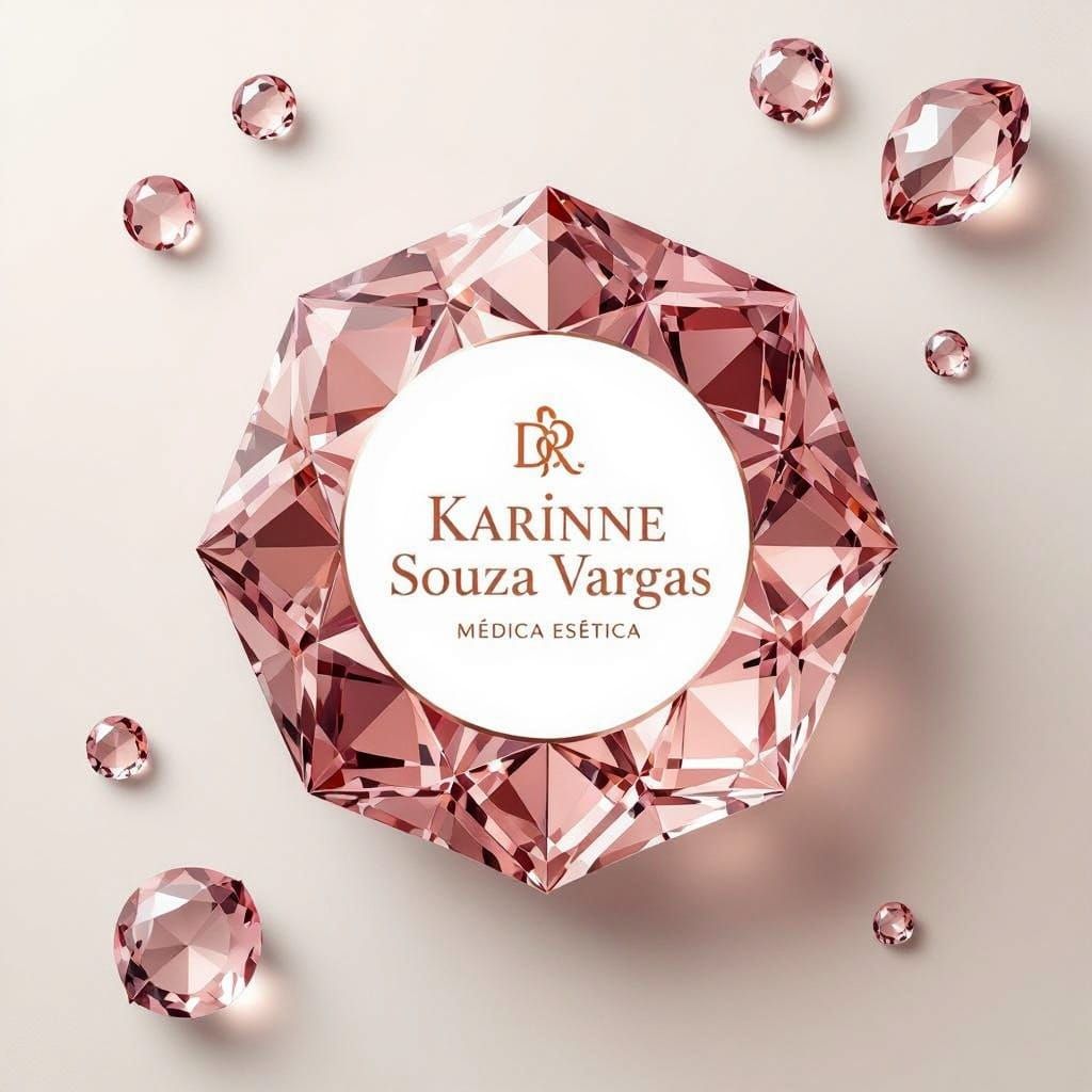 Luxury Logo Design for Dr. Karinne Souza Vargas in Geometric...