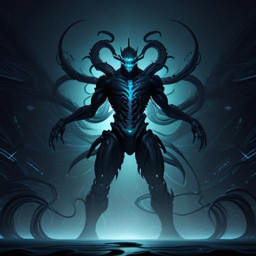 Digital Demon in Swirling Vortex of Code