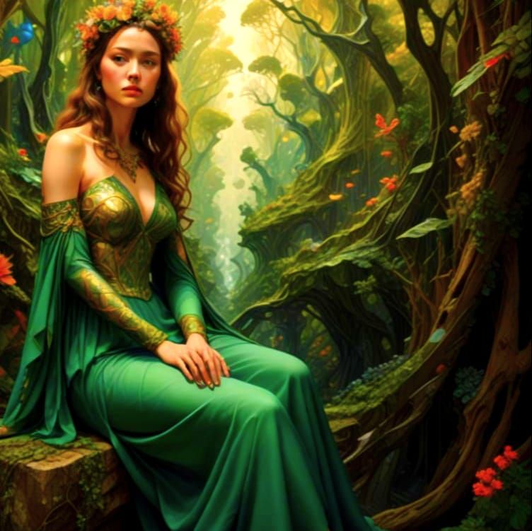 Vibrant Fractal Expressionist Masterpiece