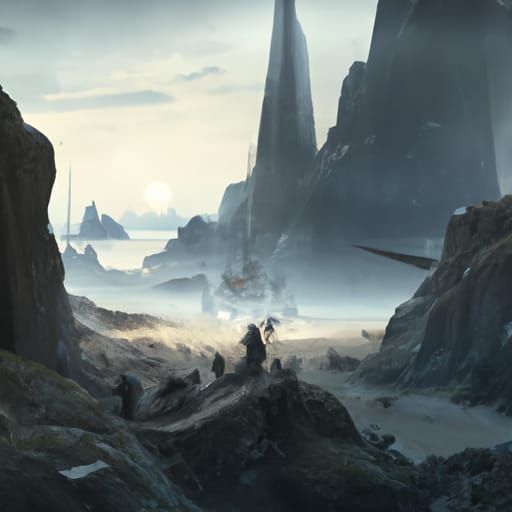 Epic Cinematic Star Wars Digital Matte Painting