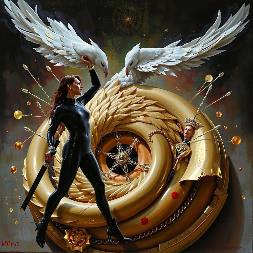 Vivid Hyperrealistic Sculpture of Abstract Forms