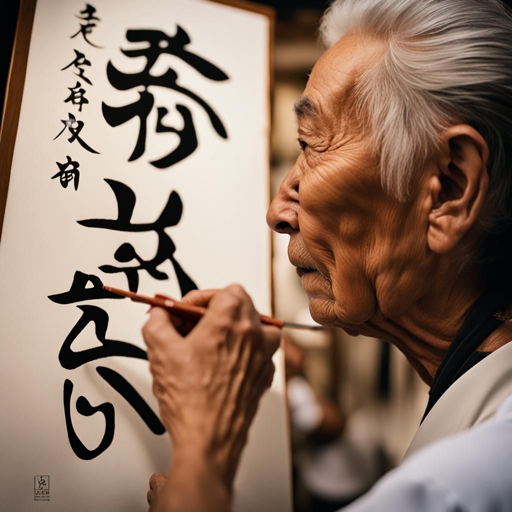 Japanese calligrapher