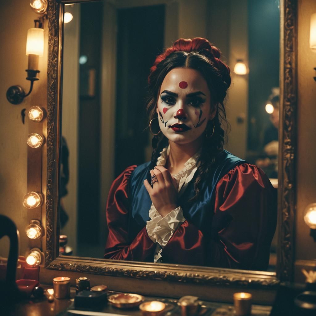 Demi Lovato as Clown: Cinematic Film Still