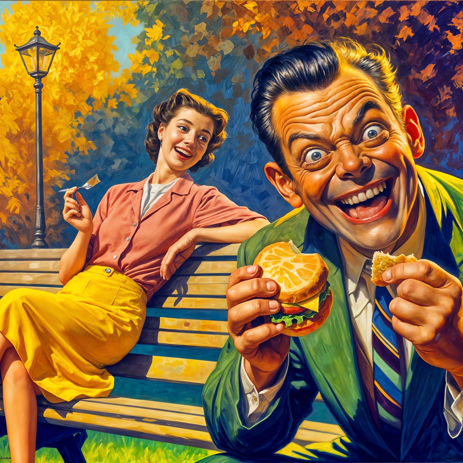 Affiche publicitaire vintage Mr. Beans