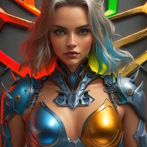 Captivating Beauty with Vibrant Colors