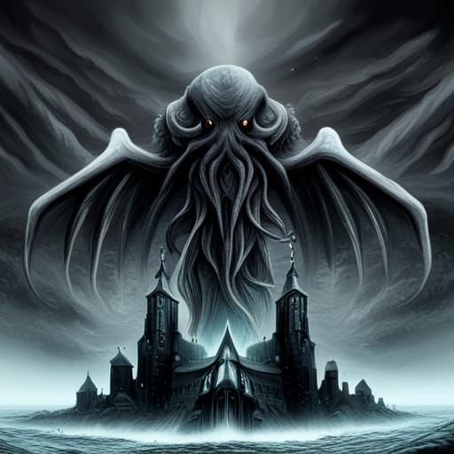 Hyperrealistic Cthulhu in Cinematic Digital Painting