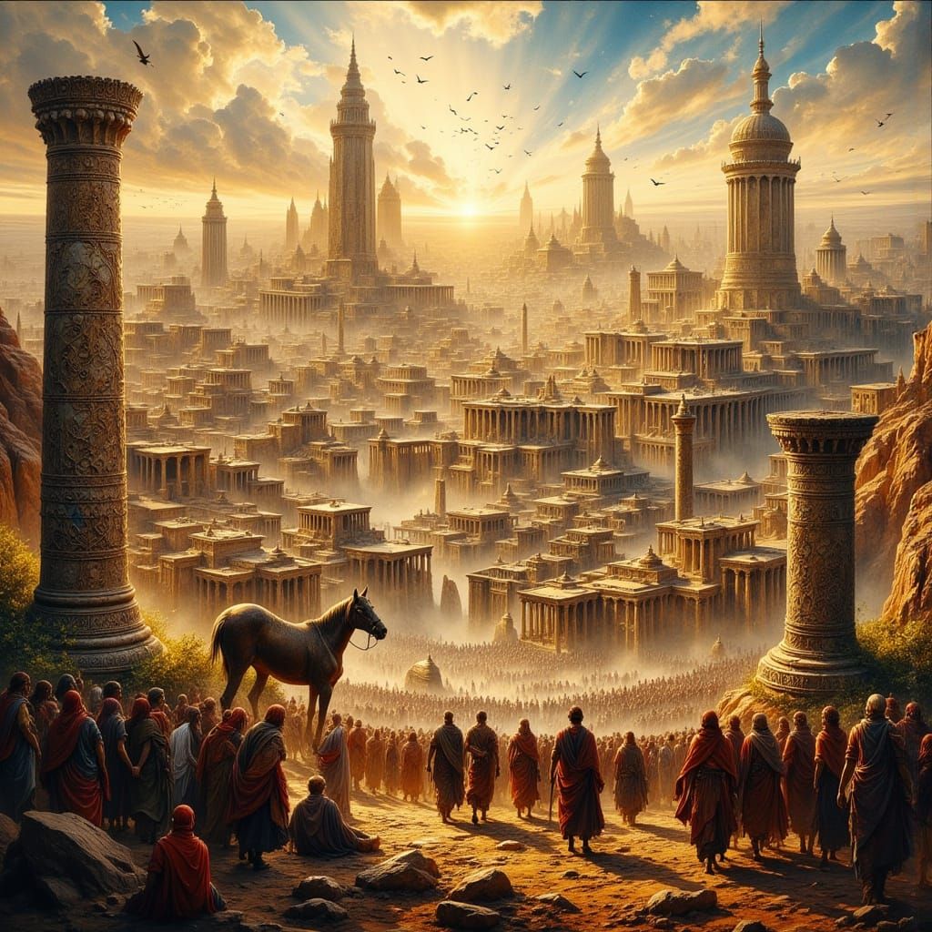 Achaemenid Glory: Cyrus the Great's Empire in Digital Art