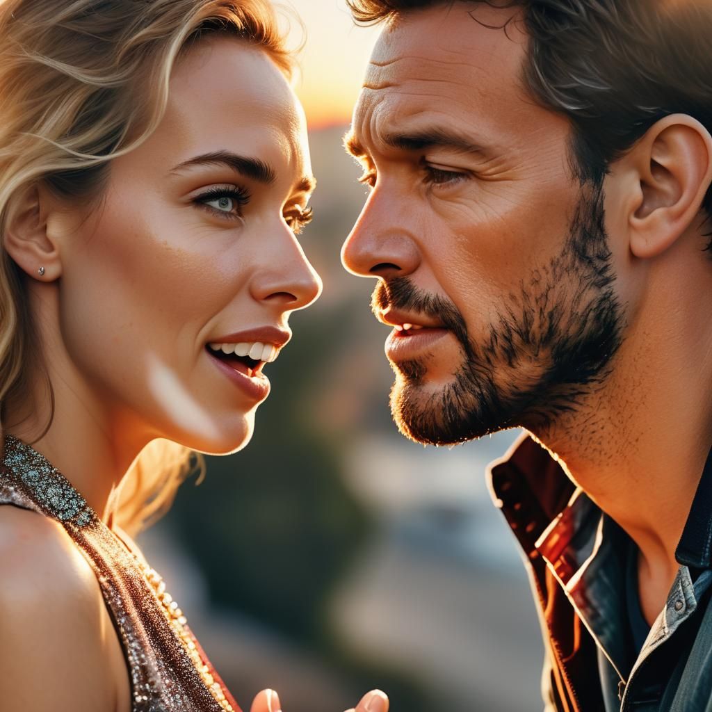 Romantic Sunset Proposal Portrait in Ultra HD