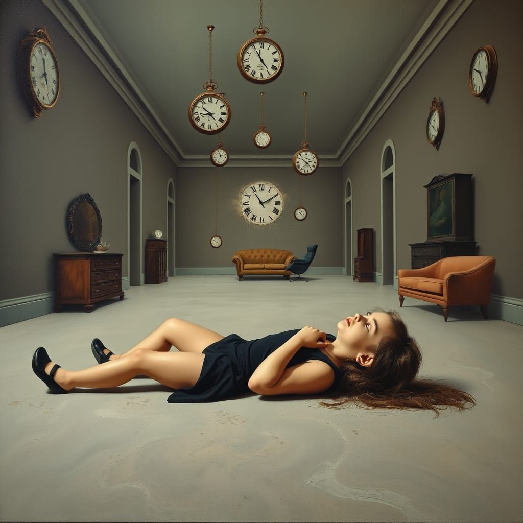 Surreal Seizure Dreamscape in Salvador Dali Style