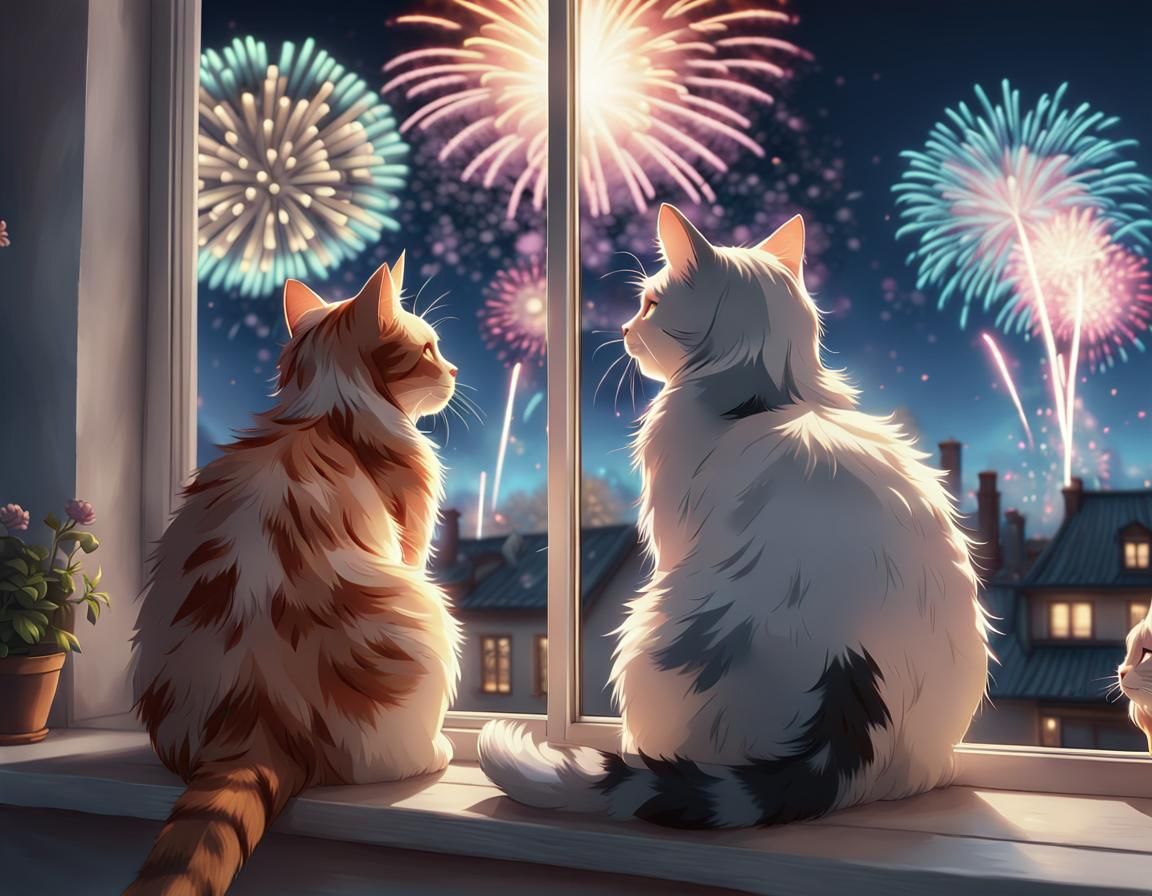 Watching Fireworks Together