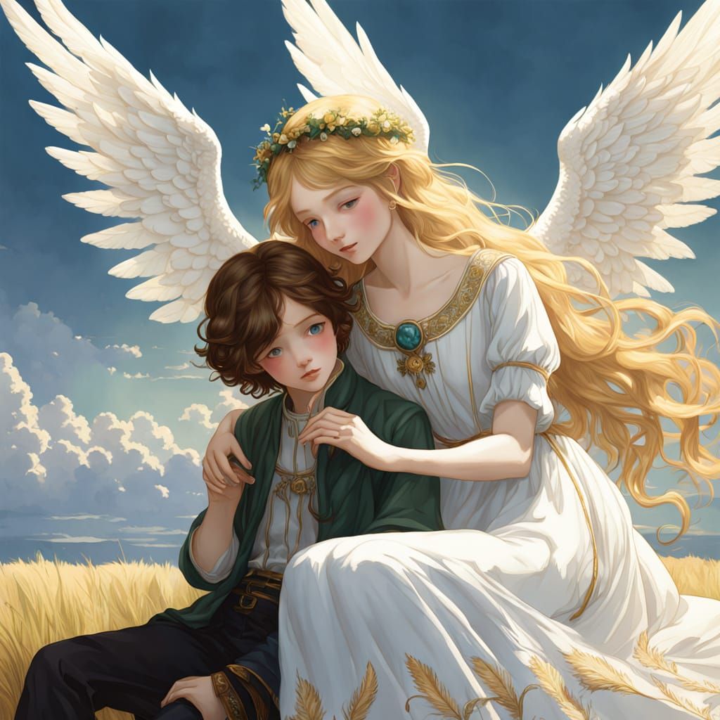 Angel of Comfort in Soft Focus