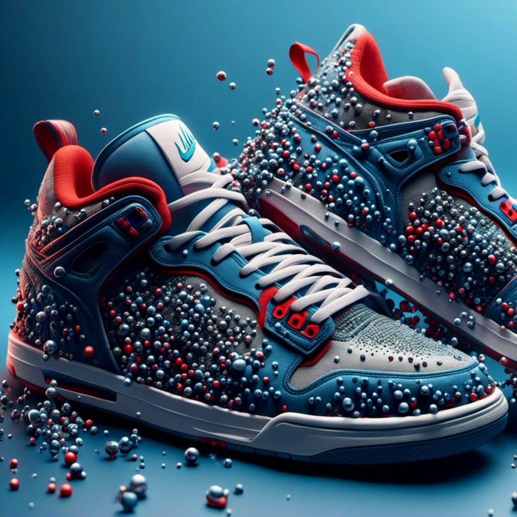 Sneaker Close-Up with VFX and CGI Enhancements