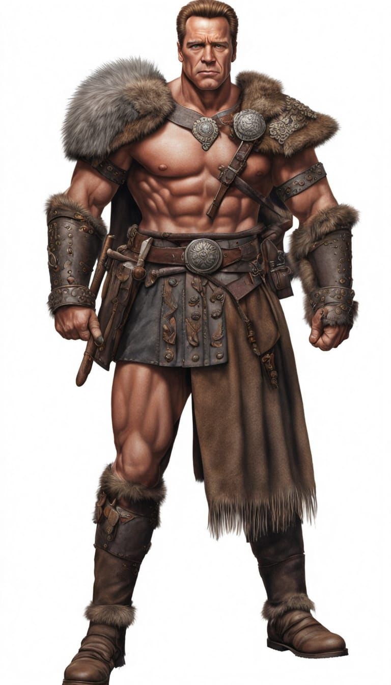 Arnold Schwarzenegger as Viking King in Germania