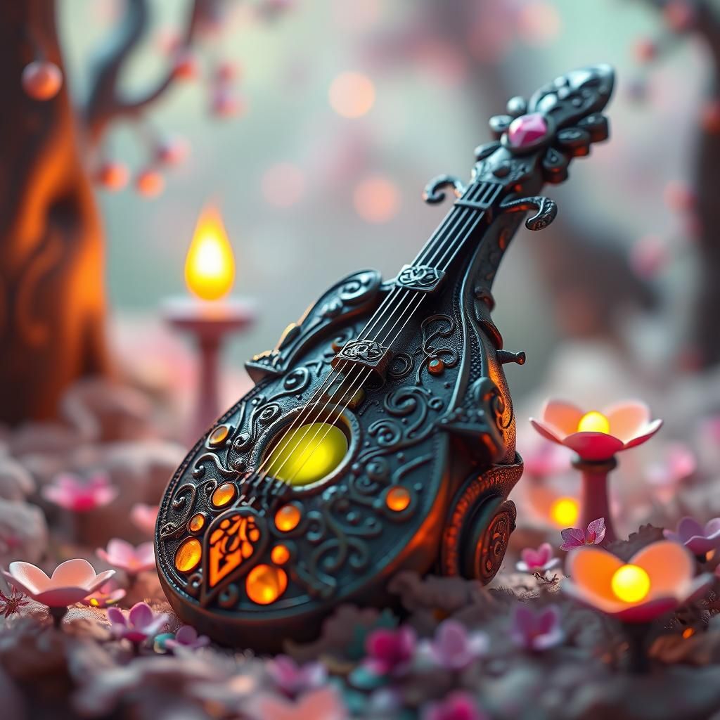 Mystical Ocarina in Whimsical Ghibli Dreamscape