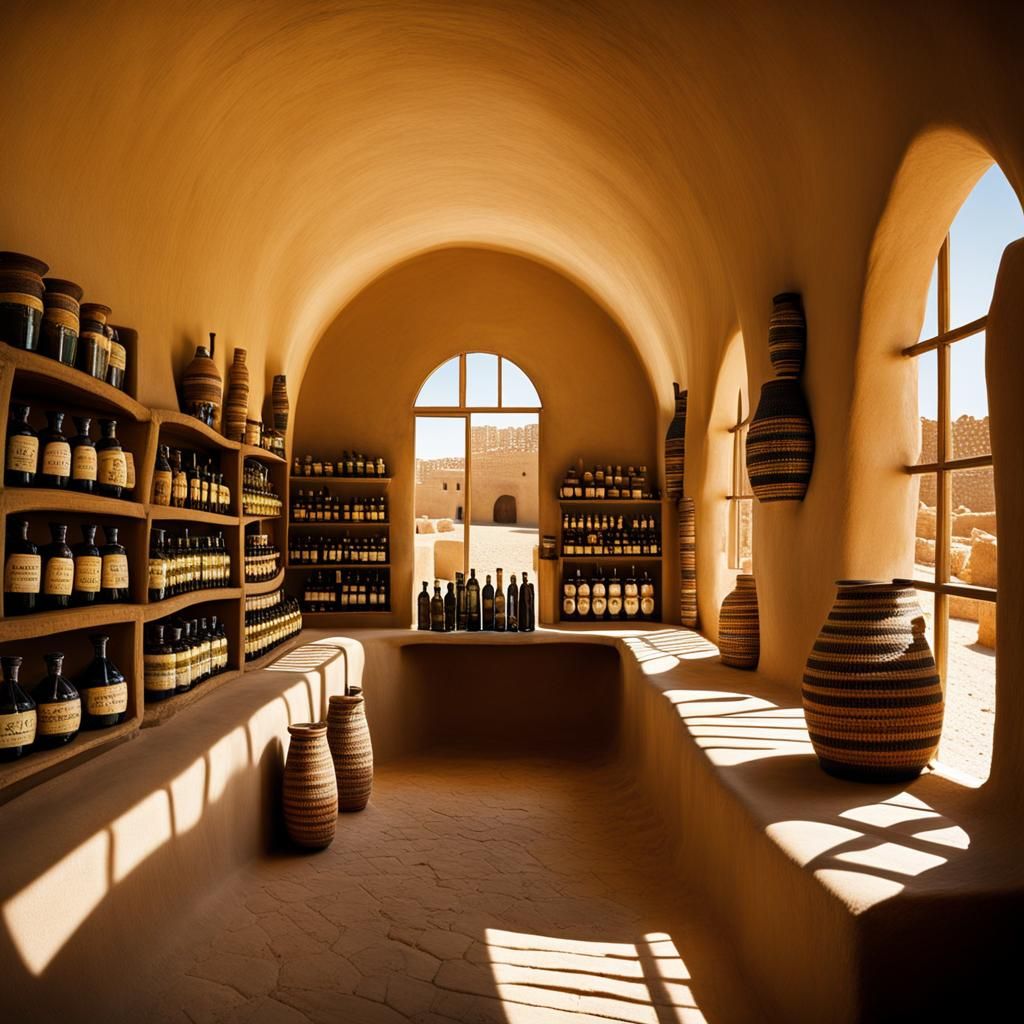 Siwa Oasis Olive Oil Bazaar Showroom Interior