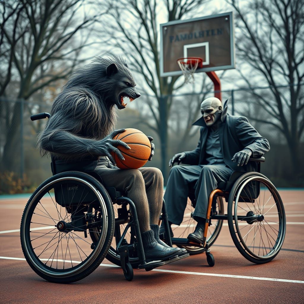 Passing time on the court ...