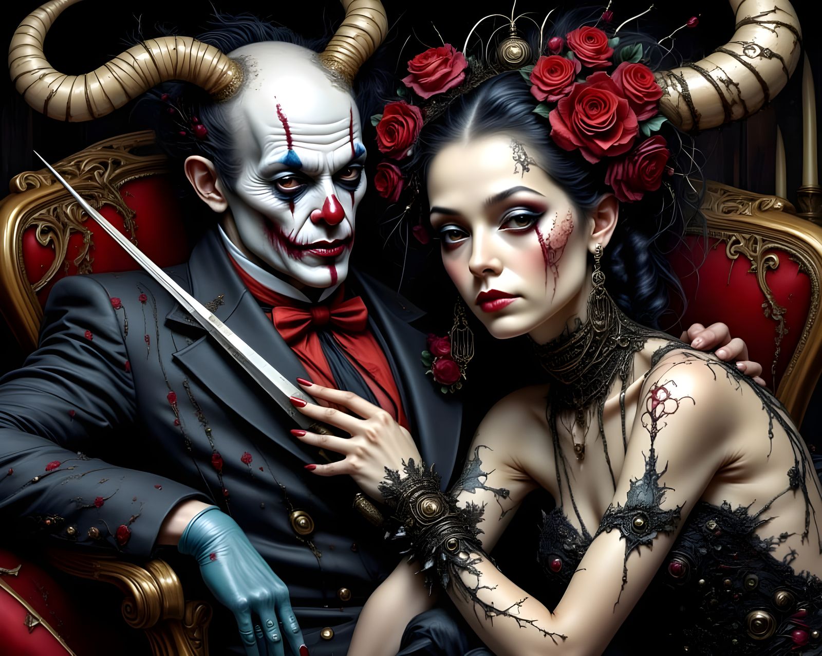 Sinister Clown and Dark Heart