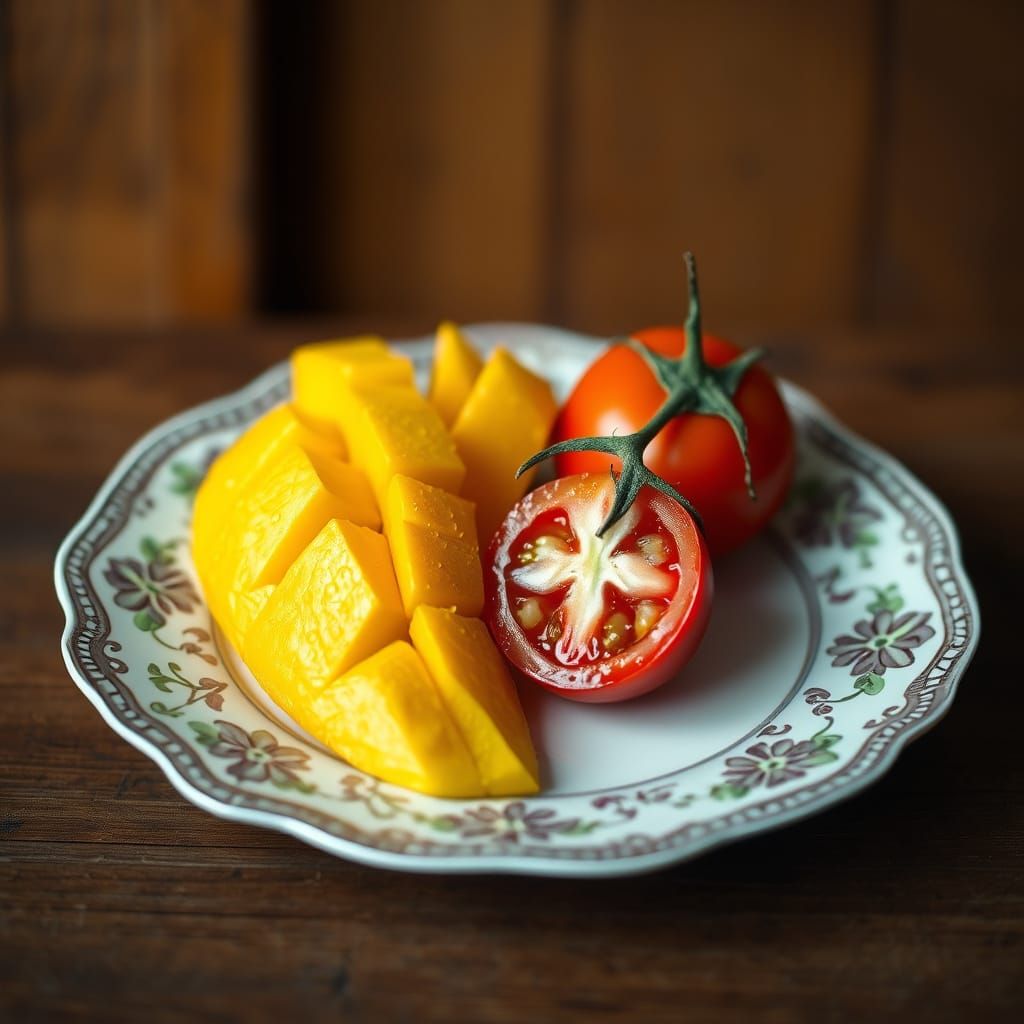 Mango and tomato