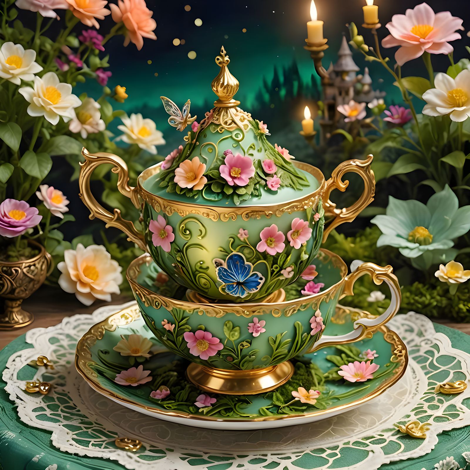 Enchanted Teacup: A Miniature Fairy Tale World