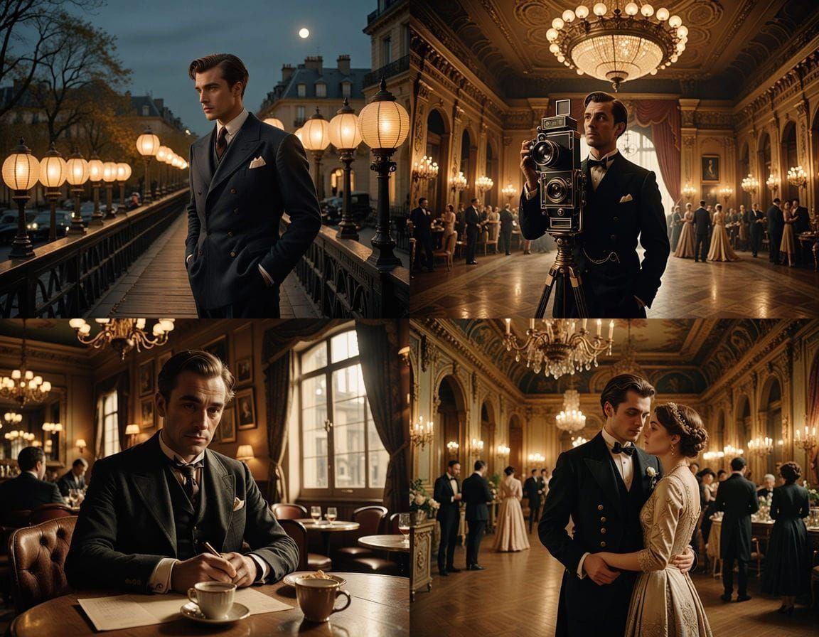 Elegant Gentleman of 1910s Romance