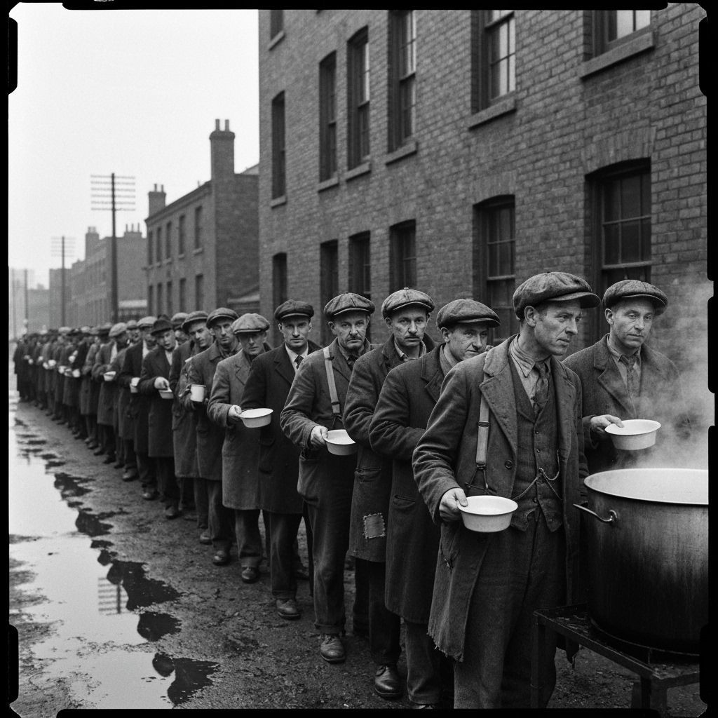 1930s Soup Line: A Documentary Photograph