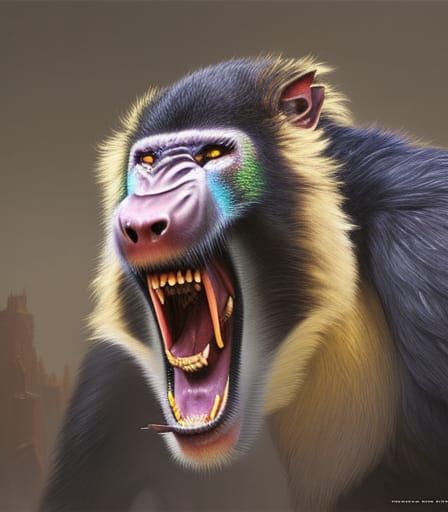 Exotic Baboon Series #7