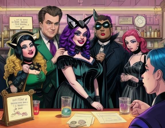 Monster High Dolls Encounter in Hong Kong Alley