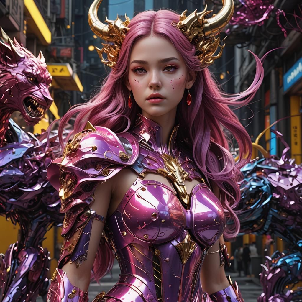 Beauty and the Beast in Metallic 3D Rendering