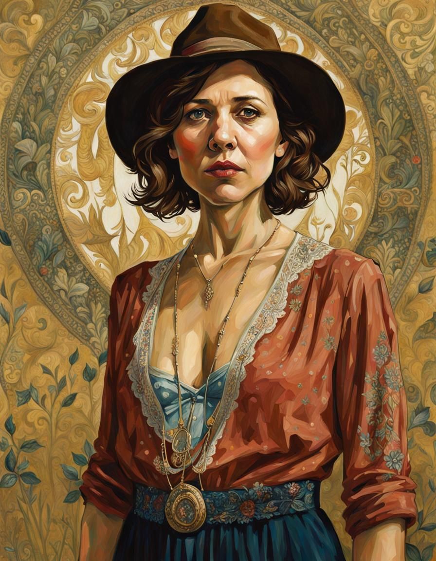 Dramatic Portrait in Fantasy Art Style