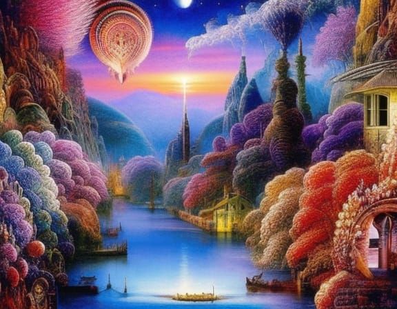 Elegant Collage Art of Entrances and Buildings