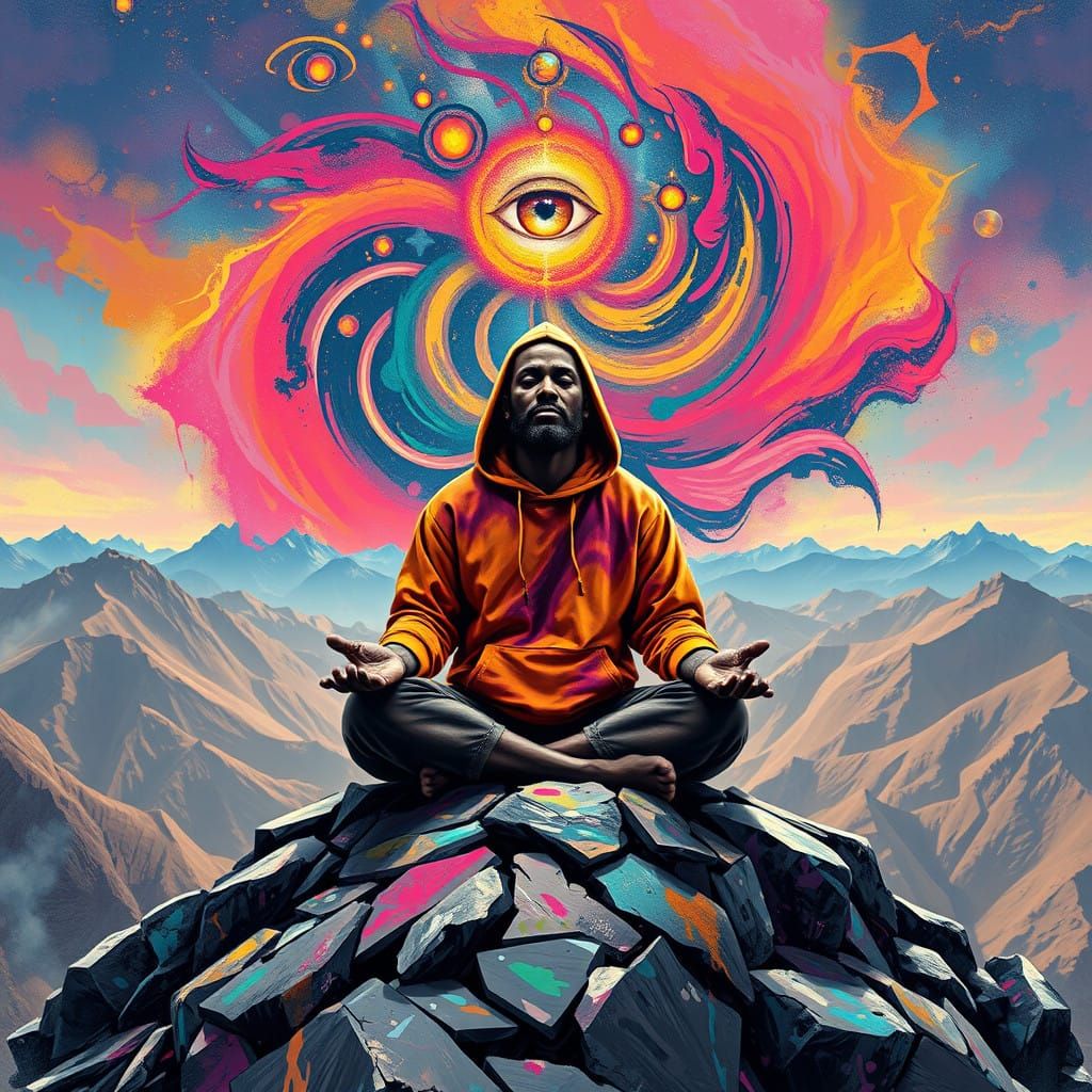 Street Art Sage Unlocks Universe Secrets on Majestic Mountai...