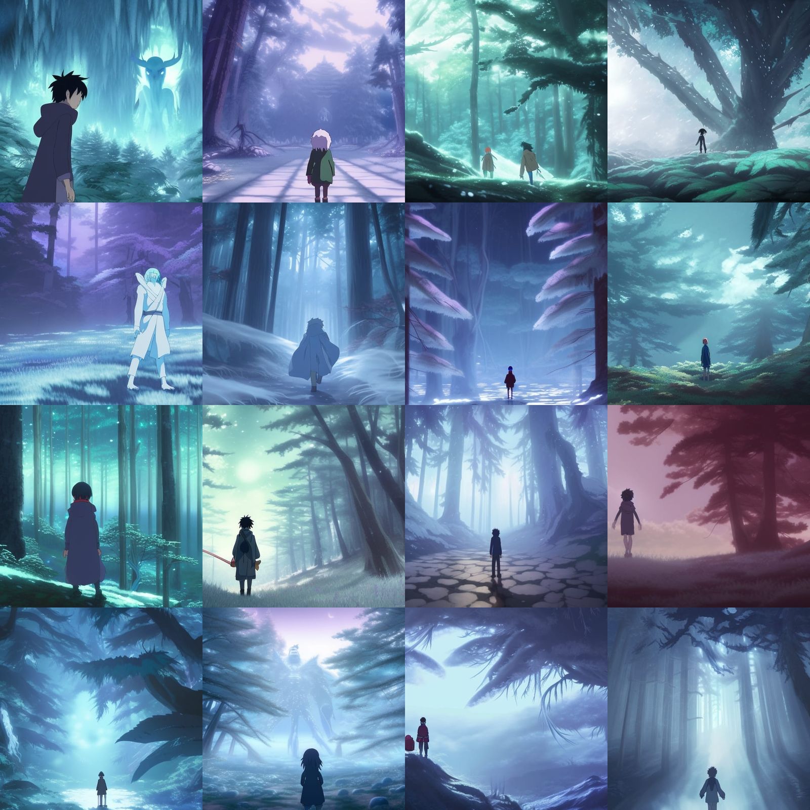 Ice Demon in Dim Forest: Anime Key Visual