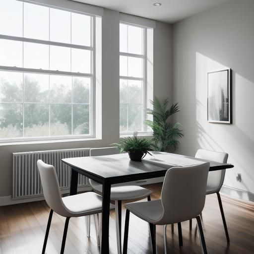 Minimalist Decor Enhanced by Cool Window Light
