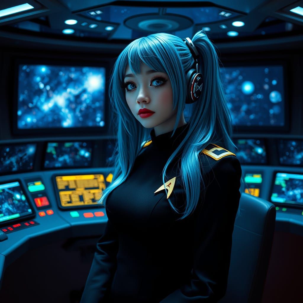 Hatsune Miku as Star Trek Captain