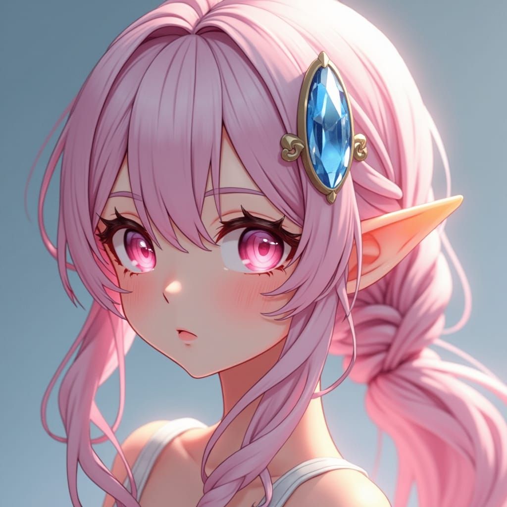 Elysia: 3D Anime Portrait in Hyper-Realistic Style