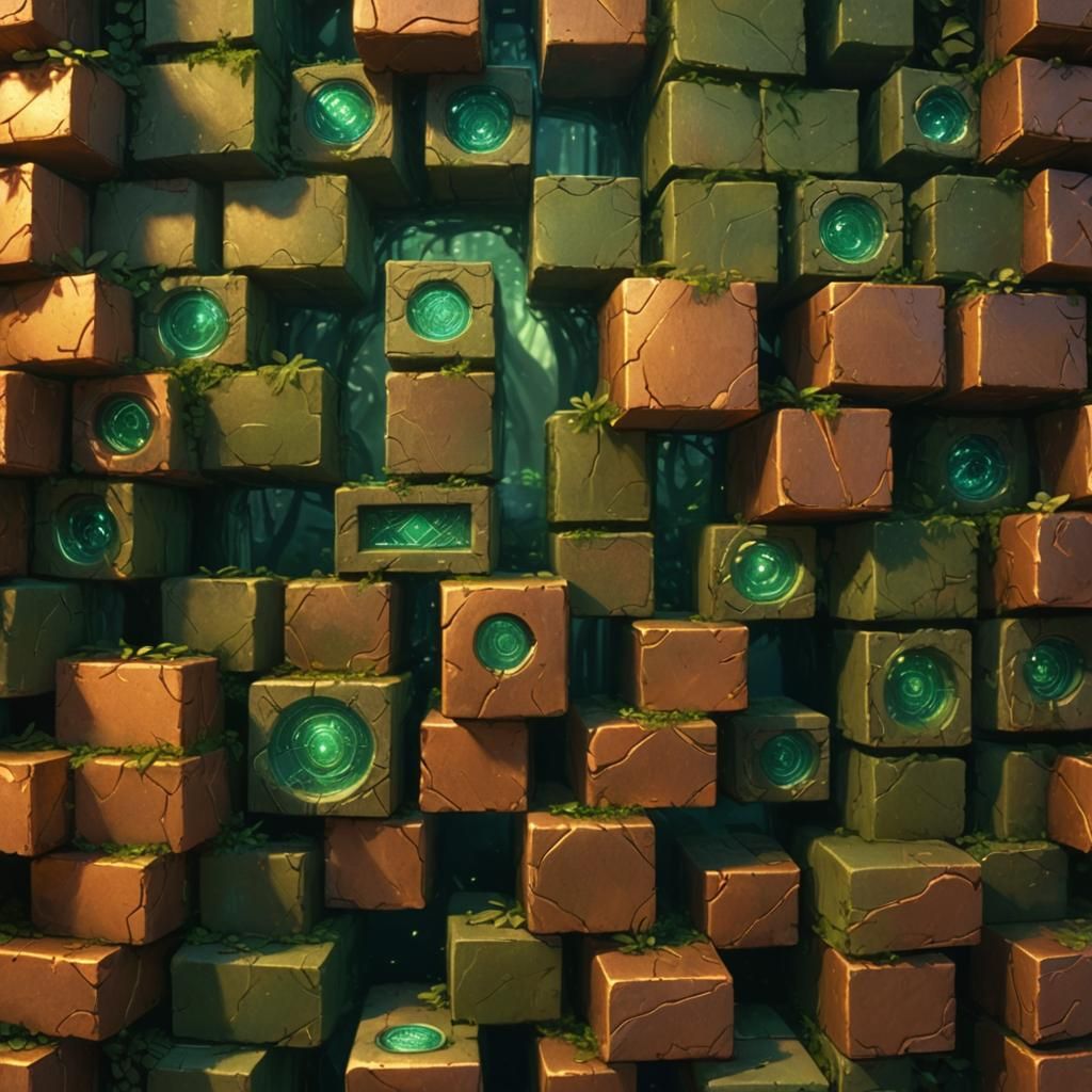 Mystical Copper Archway in Lush Jungle