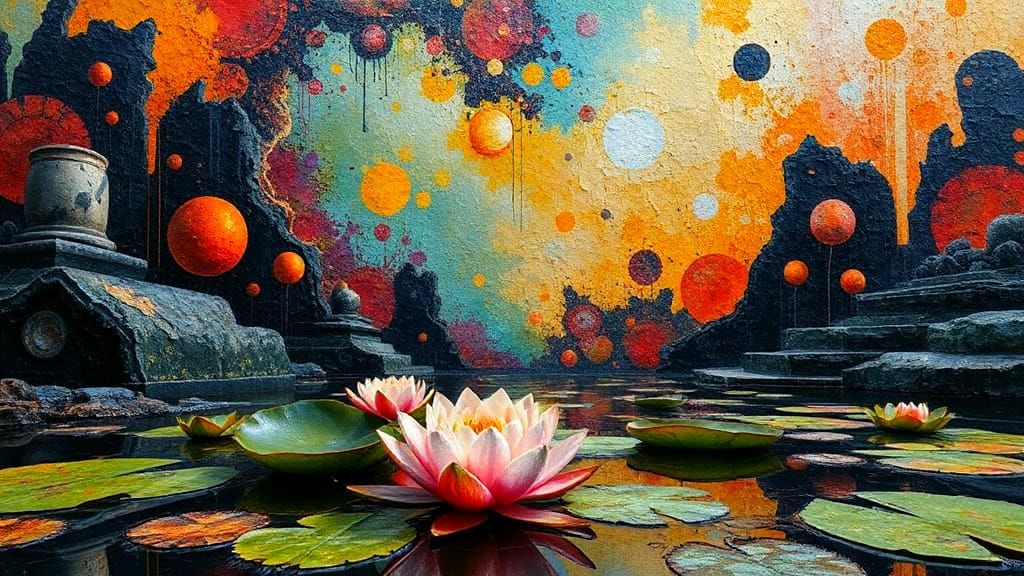 Surreal Magical Dystopia in Abstract Style