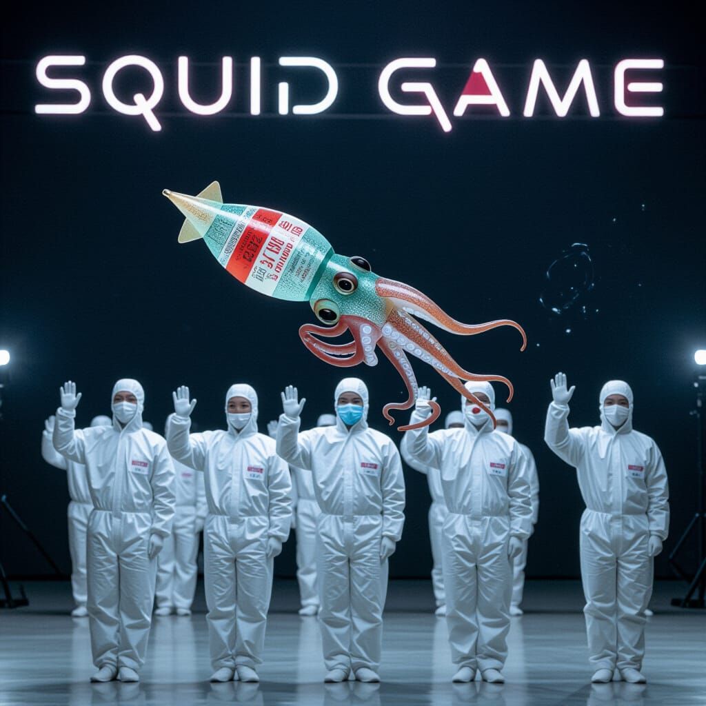 Abstract Squid Game AI Rendition