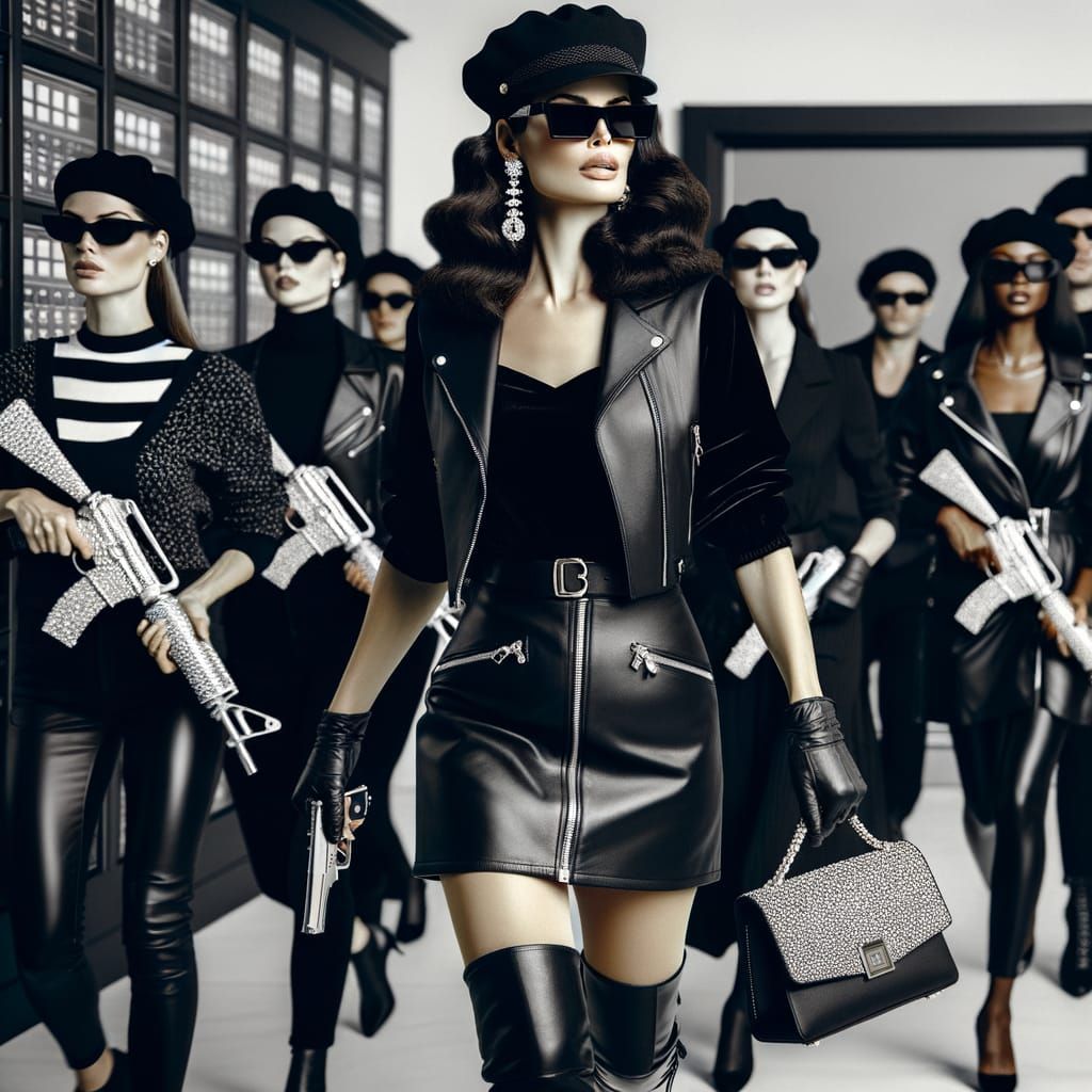 Leather-Clad Woman Leads Bank Heist